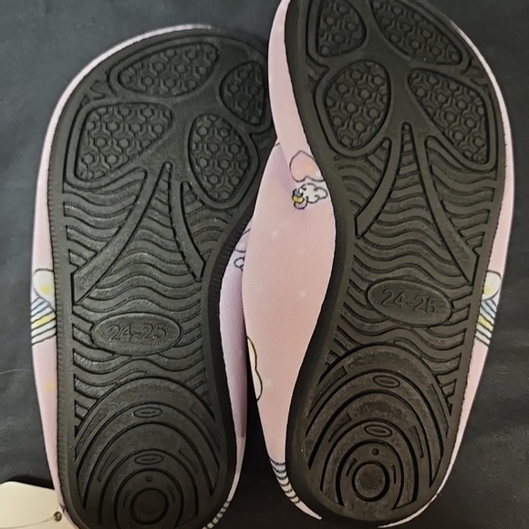 Size 8.5 US Toddler Girl Unicorn Water Shoes Pink & Black By PatPat - Picture 6 of 8